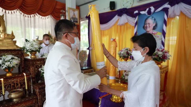 พิธีถวายเทียนพรรษาพระราชทานทรงอธิษฐานจิตอนุโมทนา ของสมเด็จพระกนิษฐาธิราชเจ้า กรมสมเด็จพระเทพรัตนราชสุดาฯ ที่จังหวัดขอนแก่น